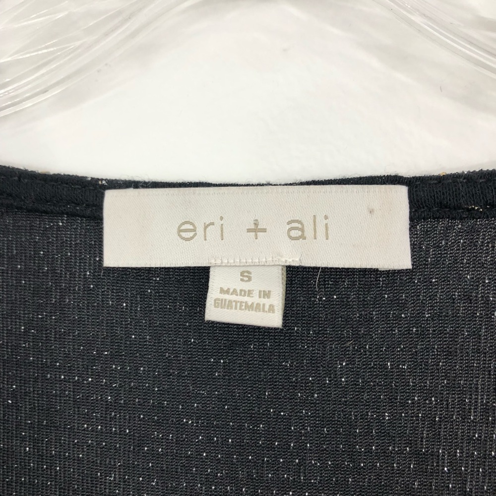 Anthropologie Eri + Ali Evita Surplice Shimmer Top Small - Picture 10 of 10